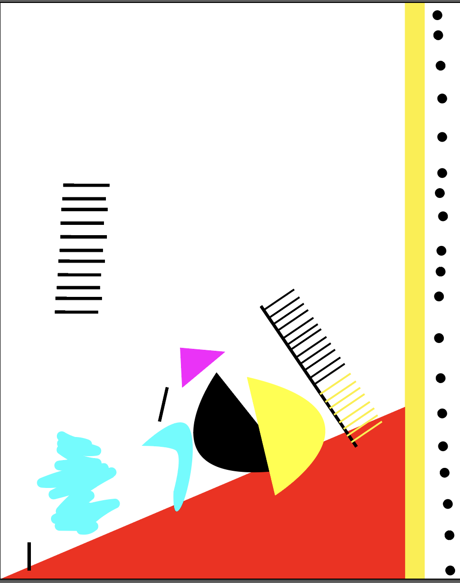 Completed illustrator portion